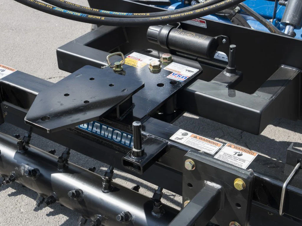 BLUE DIAMOND Extreme Duty Power Rake for Skid Steer, Hydraulic Angle - Image 7