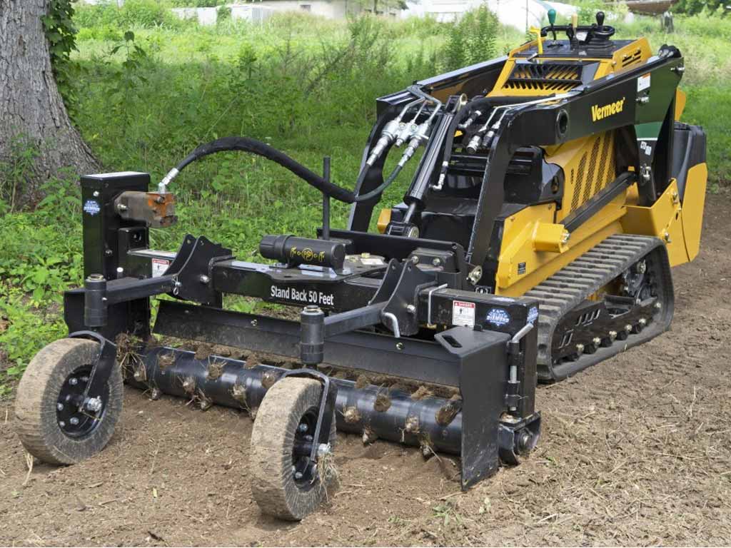 BLUE DIAMOND Power Rake for Mini Skid Steer - Image 3