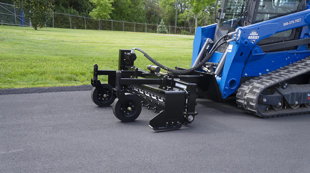 BLUE DIAMOND SEVERE DUTY SKID STEER POWER RAKE, MANUAL ANGLE - Image 4