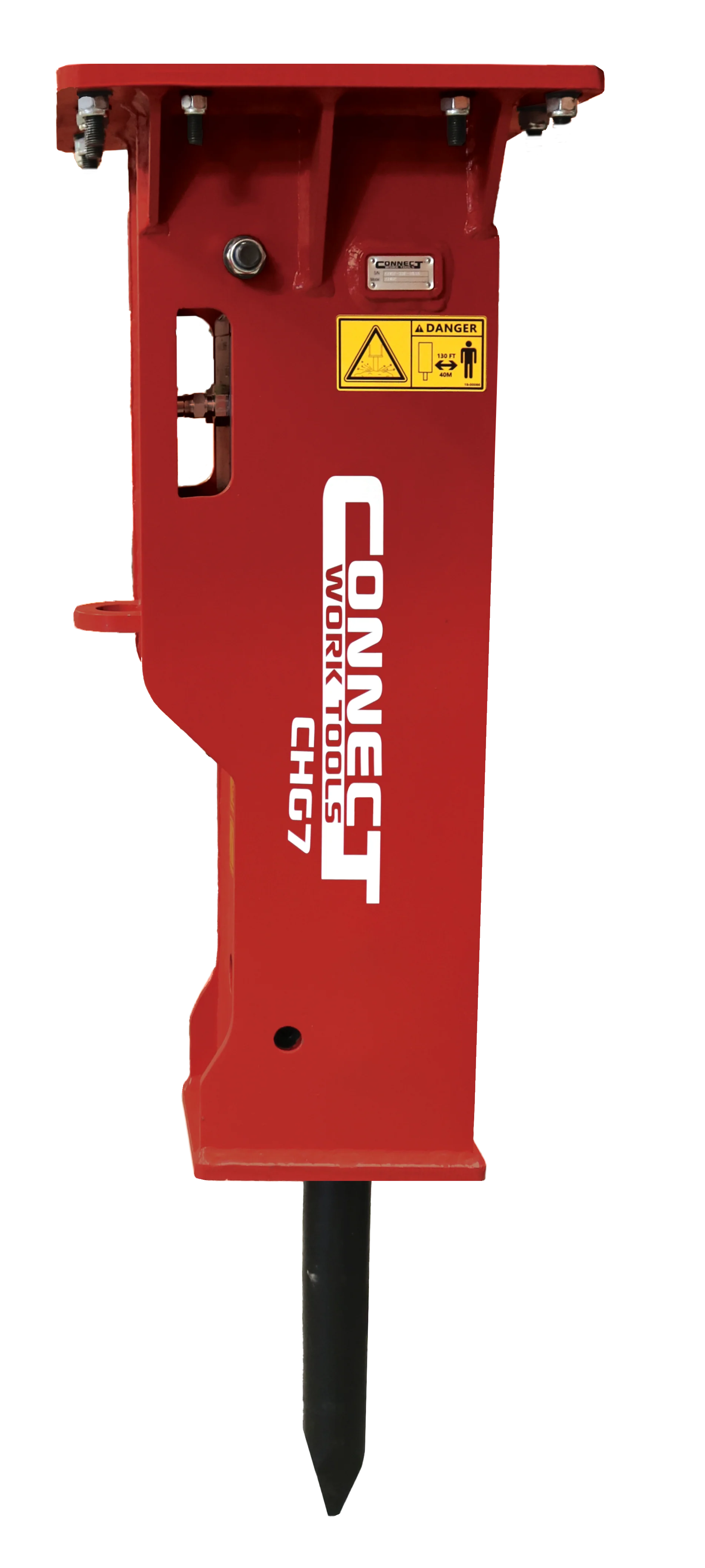 Connect Work Tools | CHG Series Hammer for Excavator | 2200 - 40000lbs - Image 5