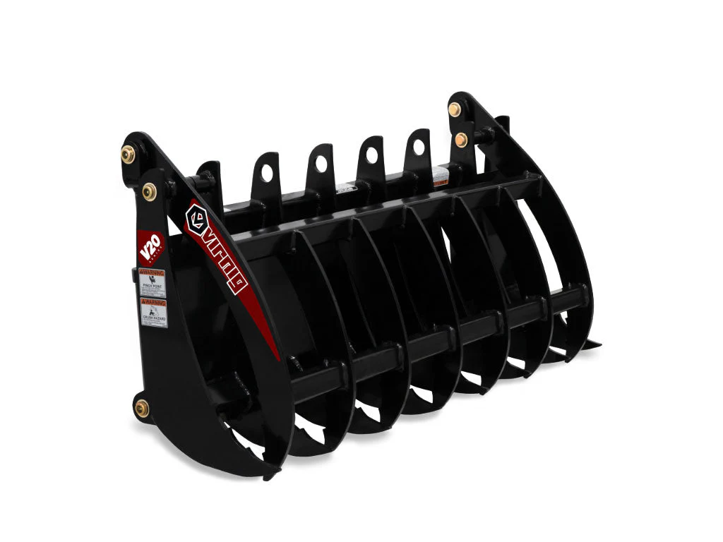 Virnig V20 Root Rake Grapple for Mini Skid Steer - Image 3