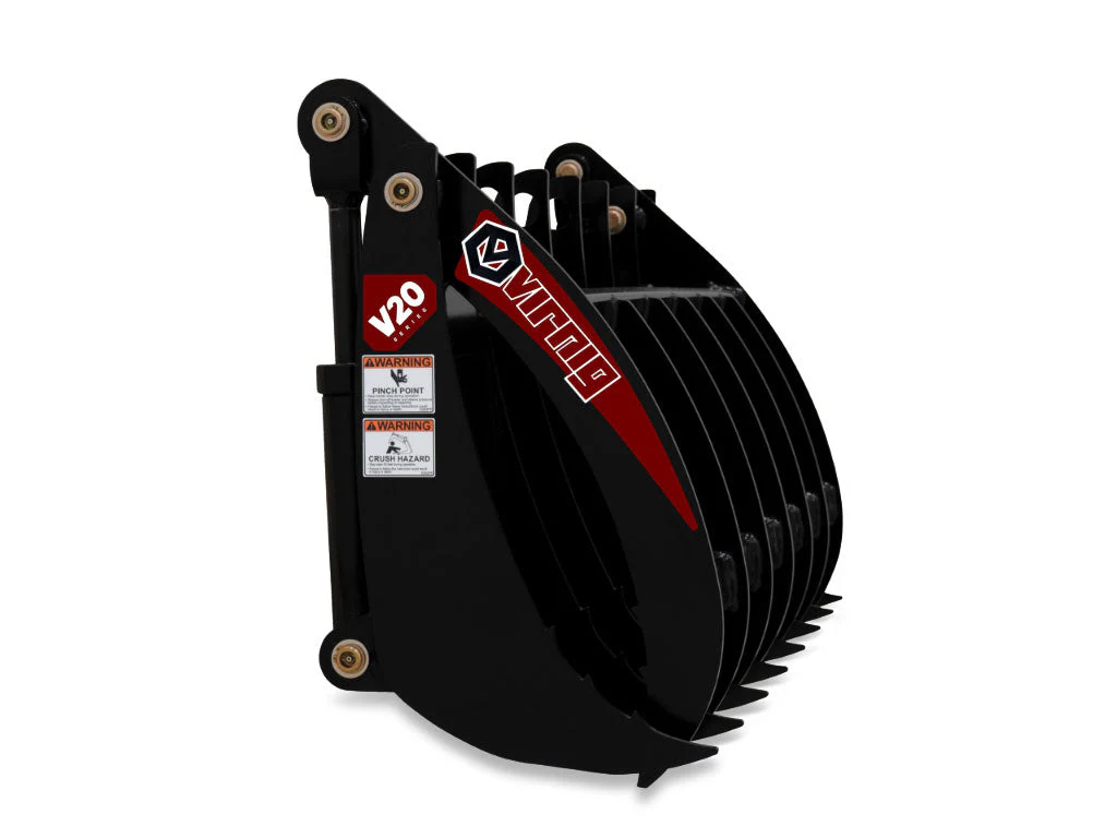 Virnig V20 Root Rake Grapple for Mini Skid Steer - Image 5